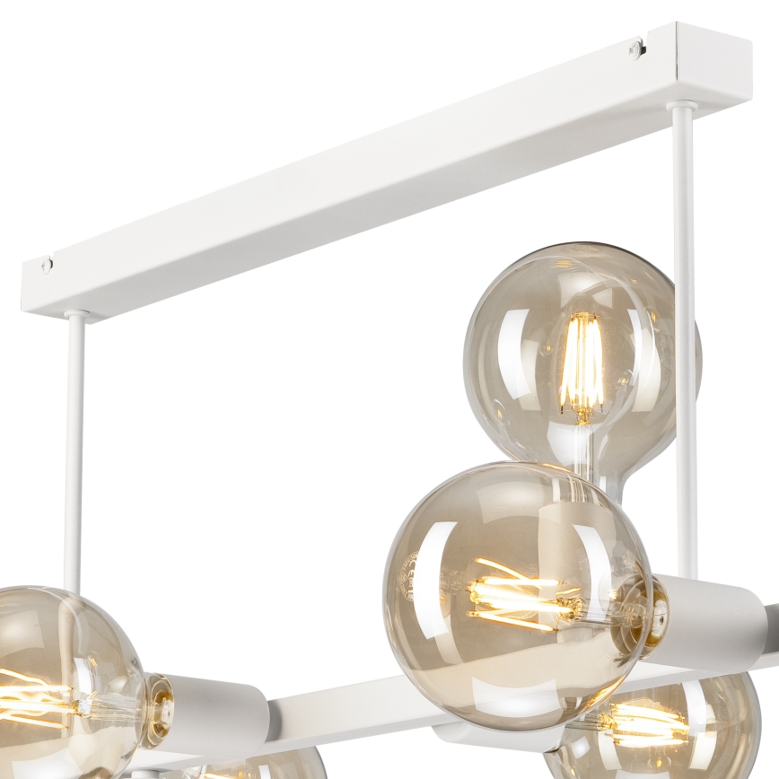 Lestenec na drogu ASTRID 8xE27/60W/230V bela