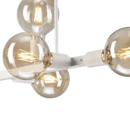 Lestenec na drogu ASTRID 8xE27/60W/230V bela