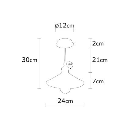 Lestenec na drogu BERCESTE 1xE27/40W/230V