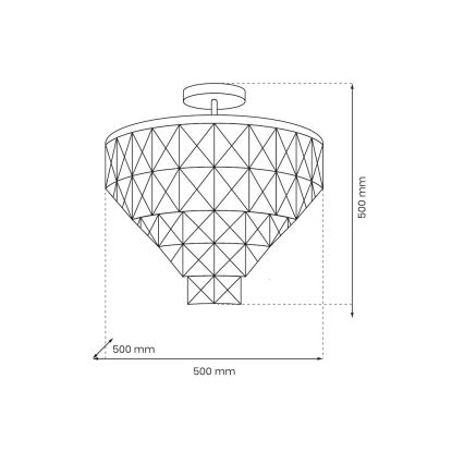 Lestenec na drogu CHELSEA 6xE14/40W/230V pr. 50 cm sijajni krom