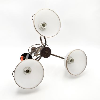 Lestenec na drogu COBRA 3xE27/60W/230V bronza/patina