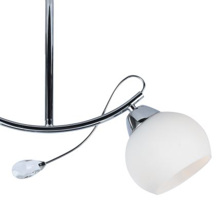 Lestenec na drogu CONNOR 2xE27/15W/230V sijajni krom/bela