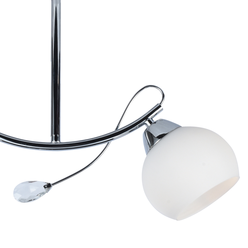 Lestenec na drogu CONNOR 2xE27/15W/230V sijajni krom/bela