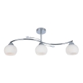 Lestenec na drogu CONNOR 3xE27/15W/230V sijajni krom/bela