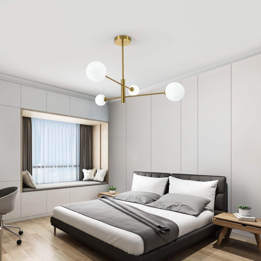 Lestenec na drogu DORADO 4xG9/40W/230V v zlatem odtenku