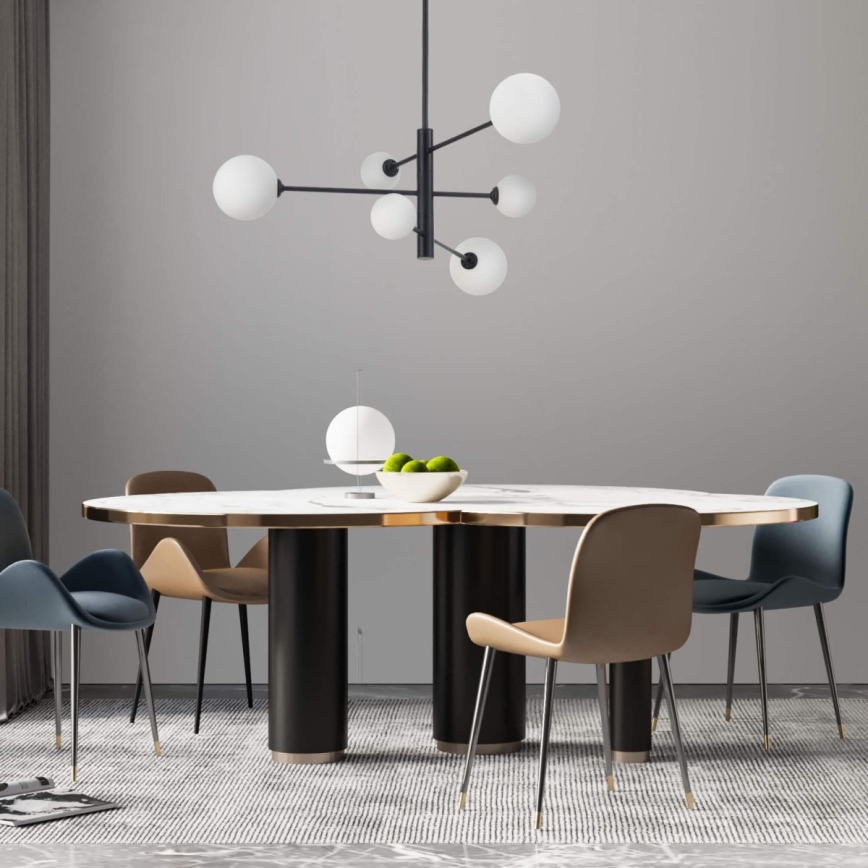 Lestenec na drogu DORADO 6xG9/40W/230V črna