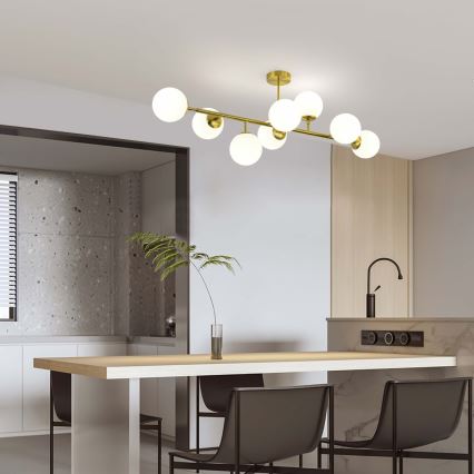 Lestenec na drogu DORADO 8xE14/40W/230V zlata barva