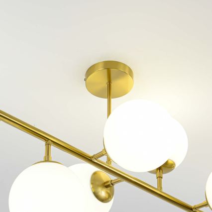 Lestenec na drogu DORADO 8xE14/40W/230V zlata barva