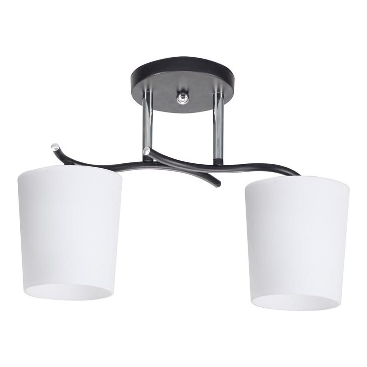 Lestenec na drogu ESNYR 2xE27/40W/230V črna/bela