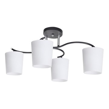 Lestenec na drogu ESNYR 4xE27/40W/230V črna/bela
