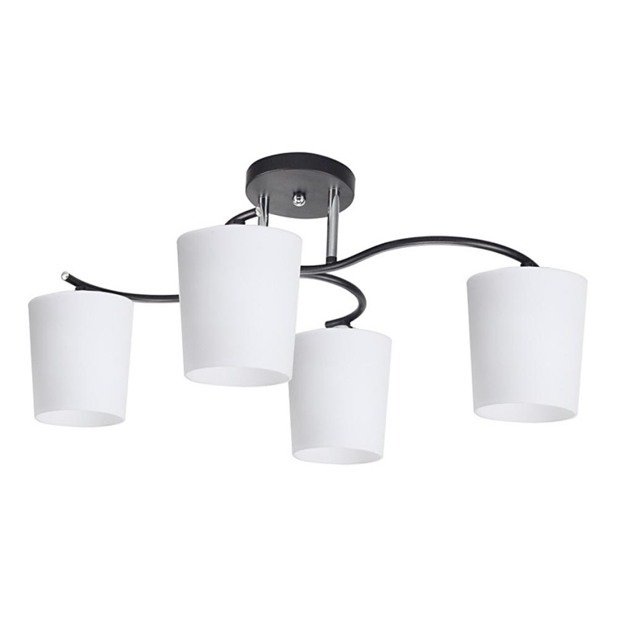 Lestenec na drogu ESNYR 4xE27/40W/230V črna/bela