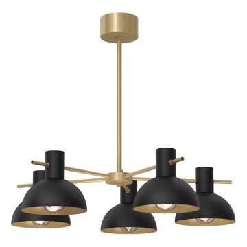 Lestenec na drogu ESTATE MINI 5xE27/15W/230V črna