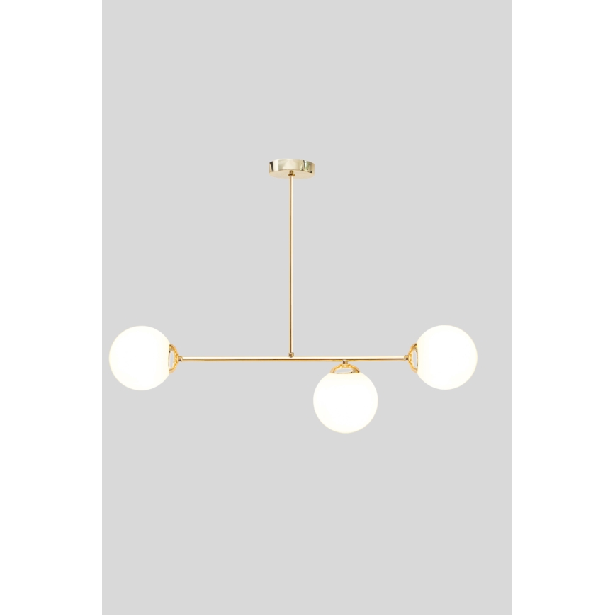 Lestenec na drogu FIRA 3xE27/60W/230V zlata