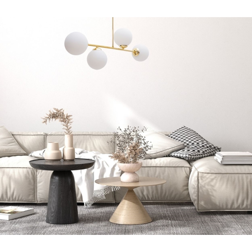 Lestenec na drogu FIRA 4xE27/60W/230V zlata