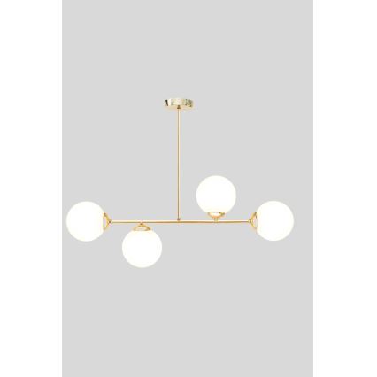 Lestenec na drogu FIRA 4xE27/60W/230V zlata