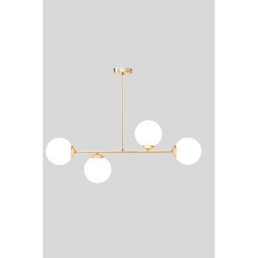 Lestenec na drogu FIRA 4xE27/60W/230V zlata