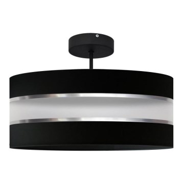 Lestenec na drogu HELEN 3xE27/15W/230V črna/sijajni krom