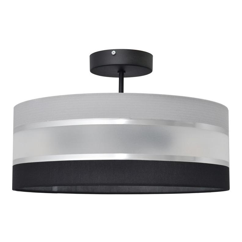 Lestenec na drogu HELEN 3xE27/15W/230V črna/siva/sijajni krom