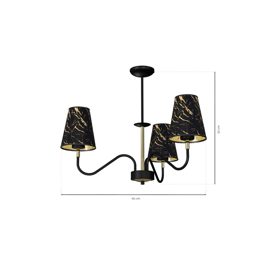 Lestenec na drogu HERMES 3xE27/60W/230V