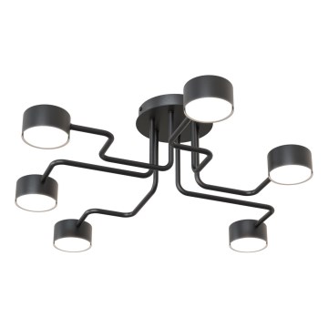Lestenec na drogu KURAGE 6xGX53/12W/230V črna