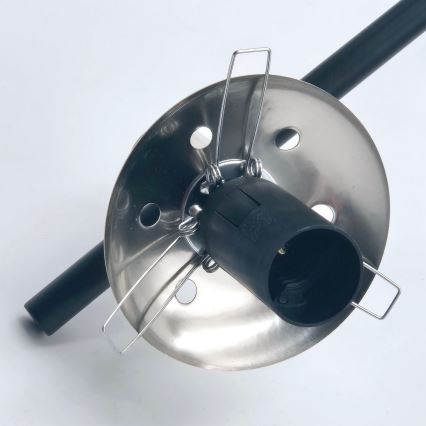 Lestenec na drogu LILOU 6xE14/5W/230V mat krom/dimna