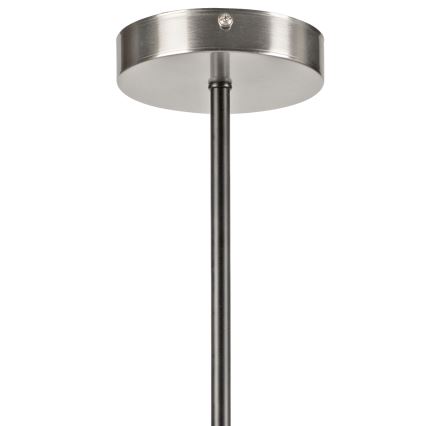 Lestenec na drogu LILOU 6xE14/5W/230V mat krom/dimna