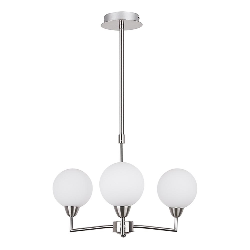 Lestenec na drogu LOGOS 3xG9/25W/230V mat krom