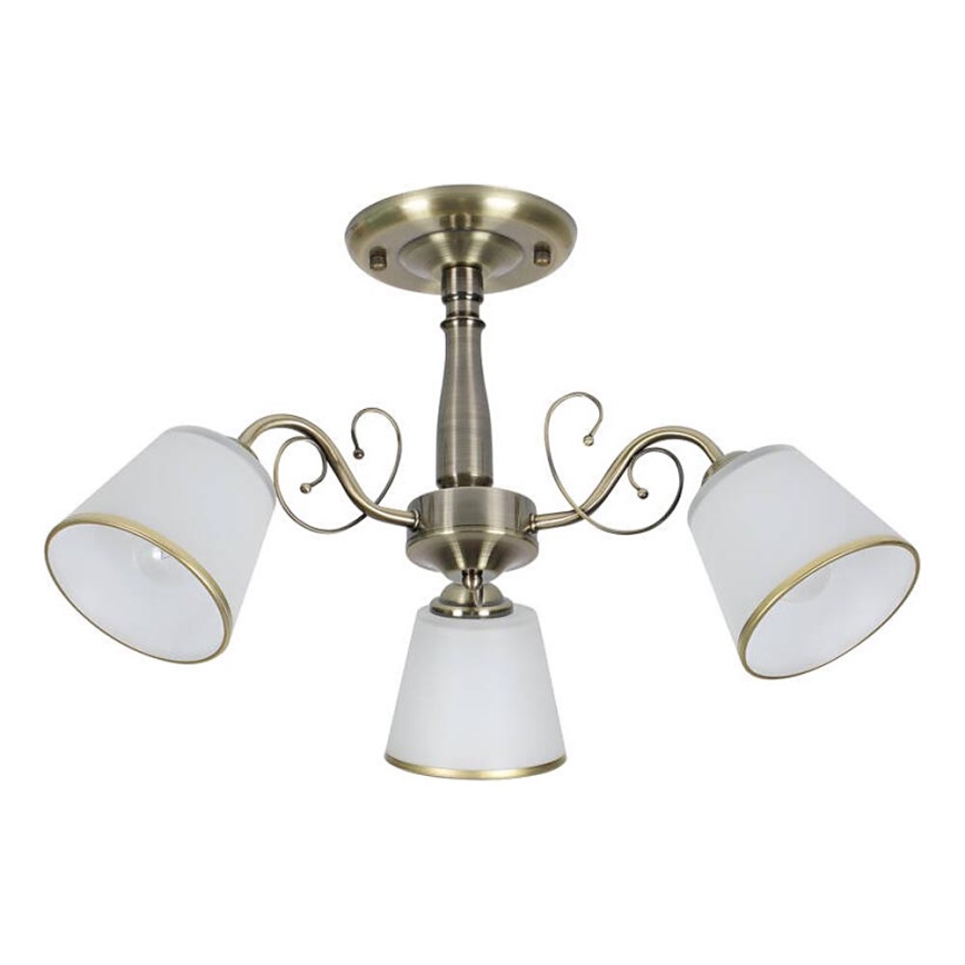 Lestenec na drogu LOSANNA 3xE14/40W/230V medenina