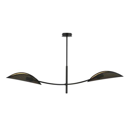 Lestenec na drogu LOTUS 2xE14/10W/230V črna/zlata