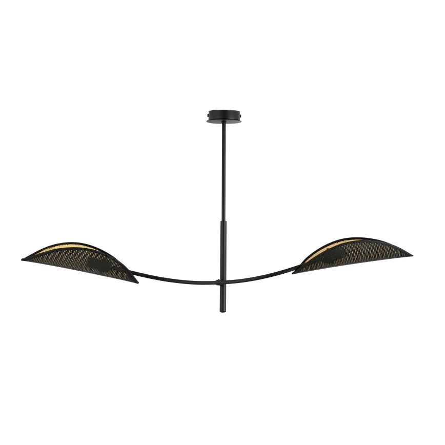 Lestenec na drogu LOTUS 2xE14/10W/230V črna/zlata
