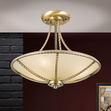 Lestenec na drogu MAURO 3xE27/60W/230V pr. 42 cm bron