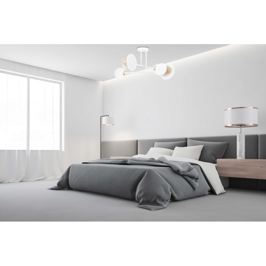 Lestenec na drogu MINERVA 2xE27/15W + 2xE14/10W/230V bela