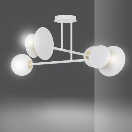Lestenec na drogu MINERVA 2xE27/15W + 2xE14/10W/230V bela