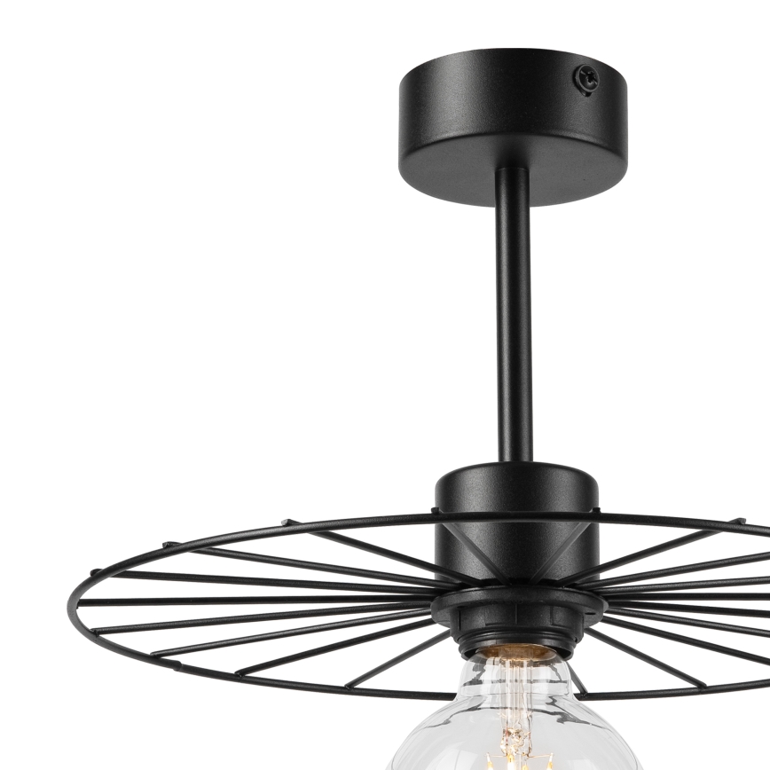 Lestenec na drogu MONTANA 1xE27/15W/230V pr. 30 cm črna