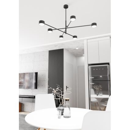 Lestenec na drogu NATSU 6xGX53/12W/230V črna
