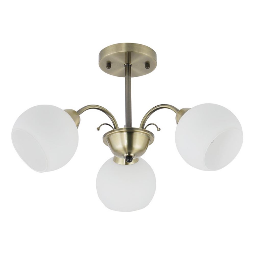 Lestenec na drogu NESTOR 3xE27/40W/230V medenina