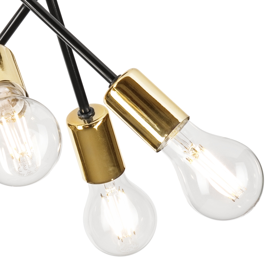 Lestenec na drogu PRIYA 5xE27/15W/230V črna