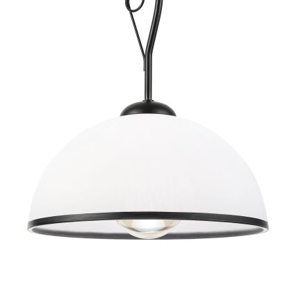 Lestenec na drogu RETRO 1xE27/60W/230V črna/bela