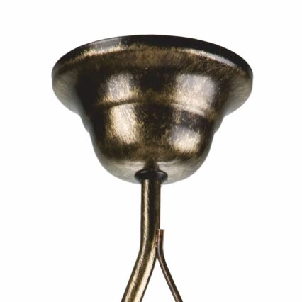 Lestenec na drogu RETRO 1xE27/60W/230V črna patina