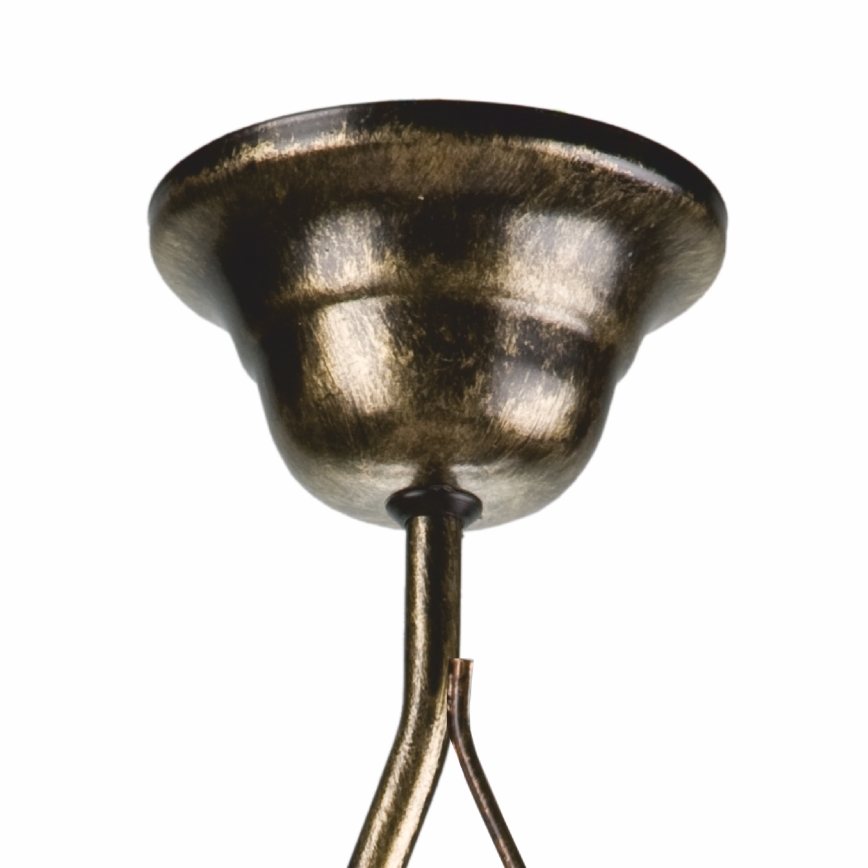 Lestenec na drogu RETRO 1xE27/60W/230V črna patina