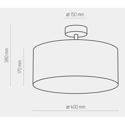 Lestenec na drogu RONDO 4xE27/15W/230V pr. 40 cm modra