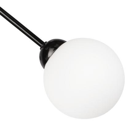 Lestenec na drogu RUBBY BALL 6xG9/5W/230V črna