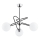 Lestenec na drogu SAGITO 3xE14/10W/230V krom
