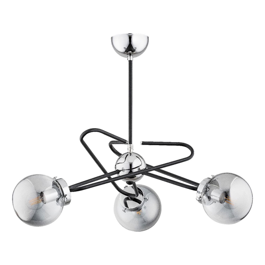 Lestenec na drogu SAGITO 3xE14/10W/230V sijajni krom