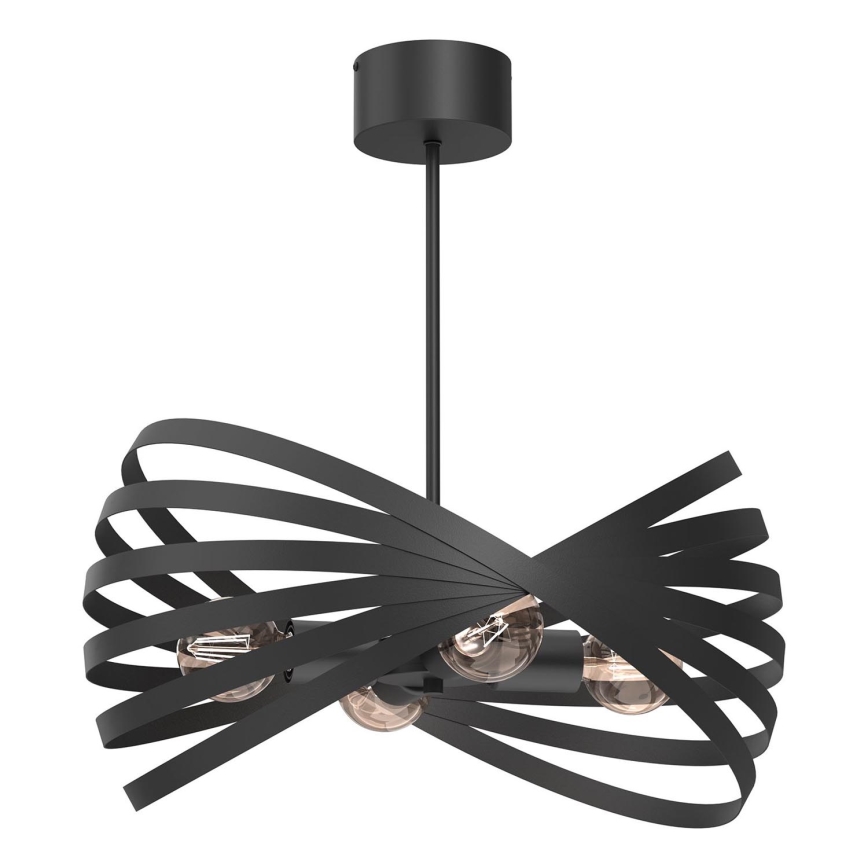 Lestenec na drogu SPARKLE 4xE27/15W/230V črna