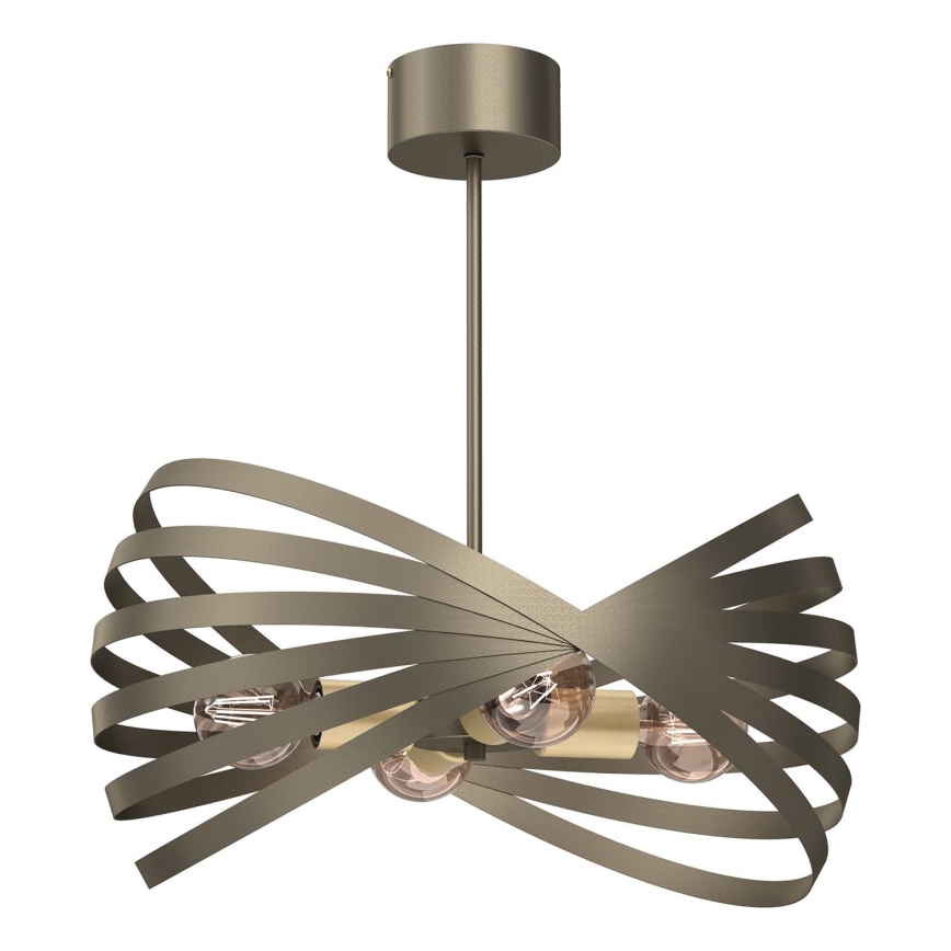 Lestenec na drogu SPARKLE 4xE27/15W/230V medenina