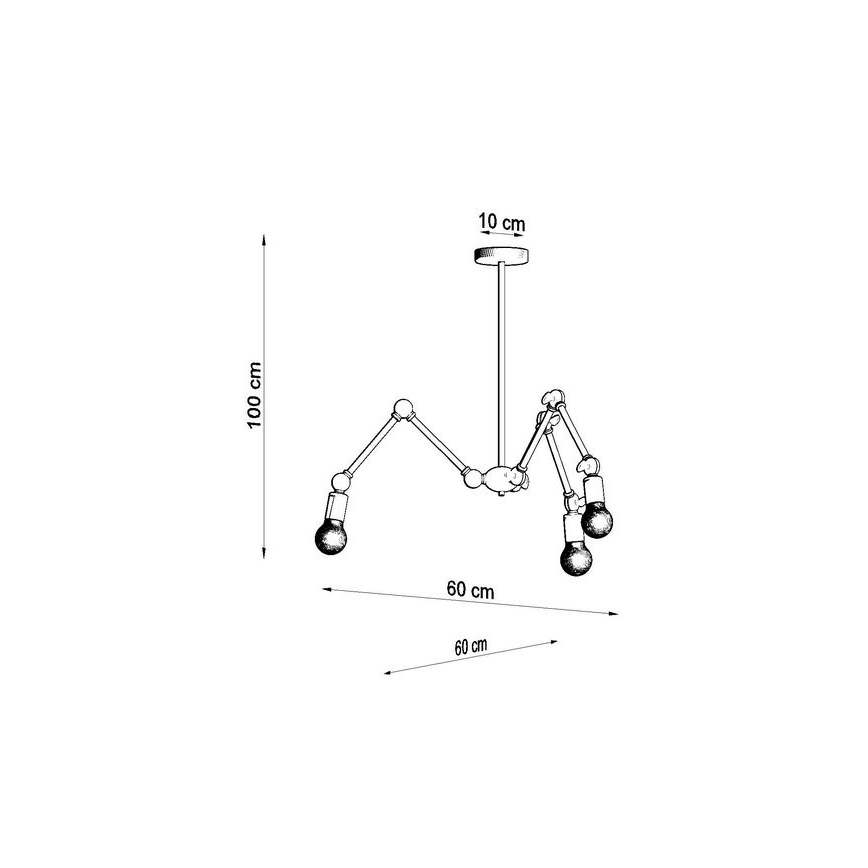 Lestenec na drogu STARK 3xE27/60W/230V