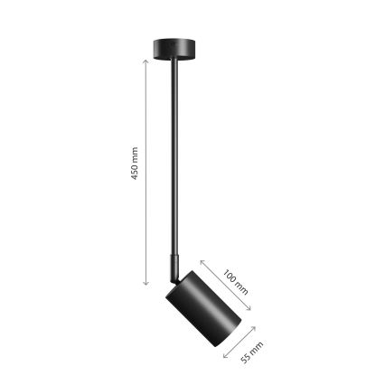 Lestenec na drogu VARIOSA 1xGU10/10W/230V črna