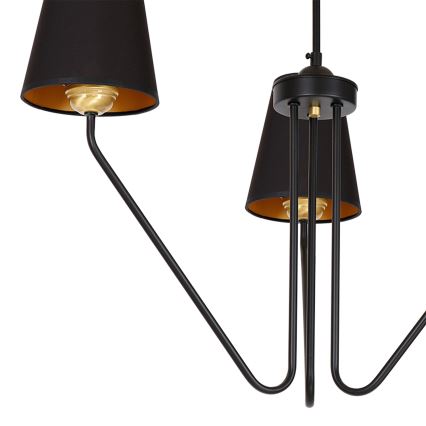Lestenec na drogu VICTORIA 3xE27/60W/230V črna