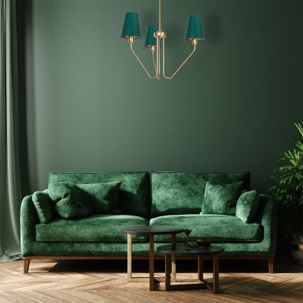 Lestenec na drogu VICTORIA 3xE27/60W/230V zelena